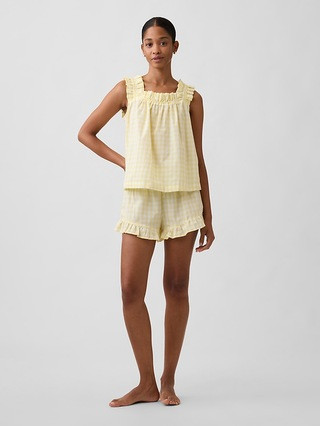 Ruffle Poplin PJ Shorts | Gap Factory