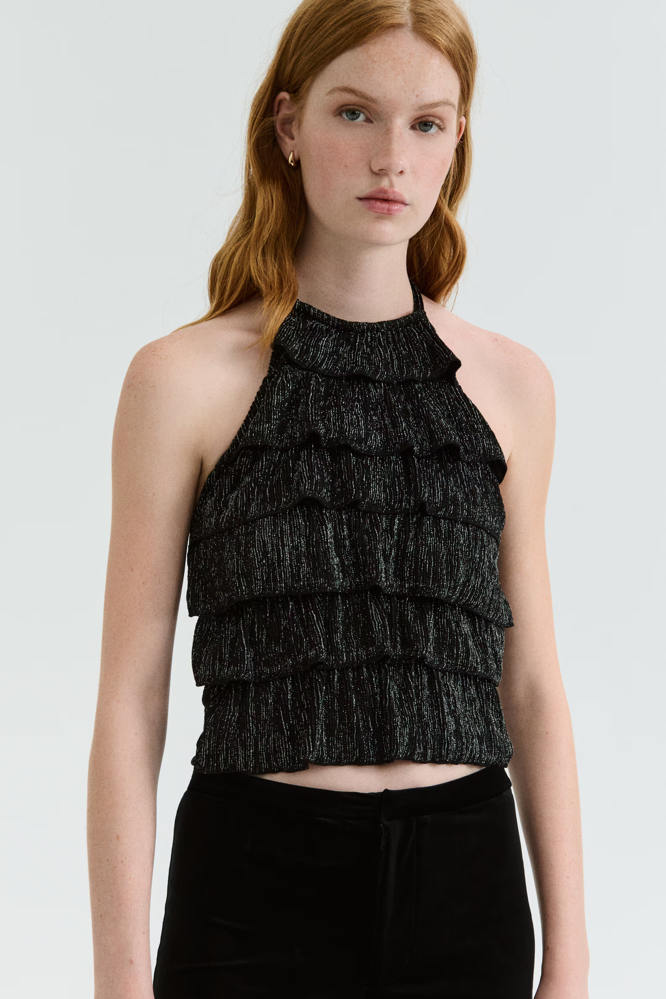 Tiered Halterneck Top | H&M (US + CA)