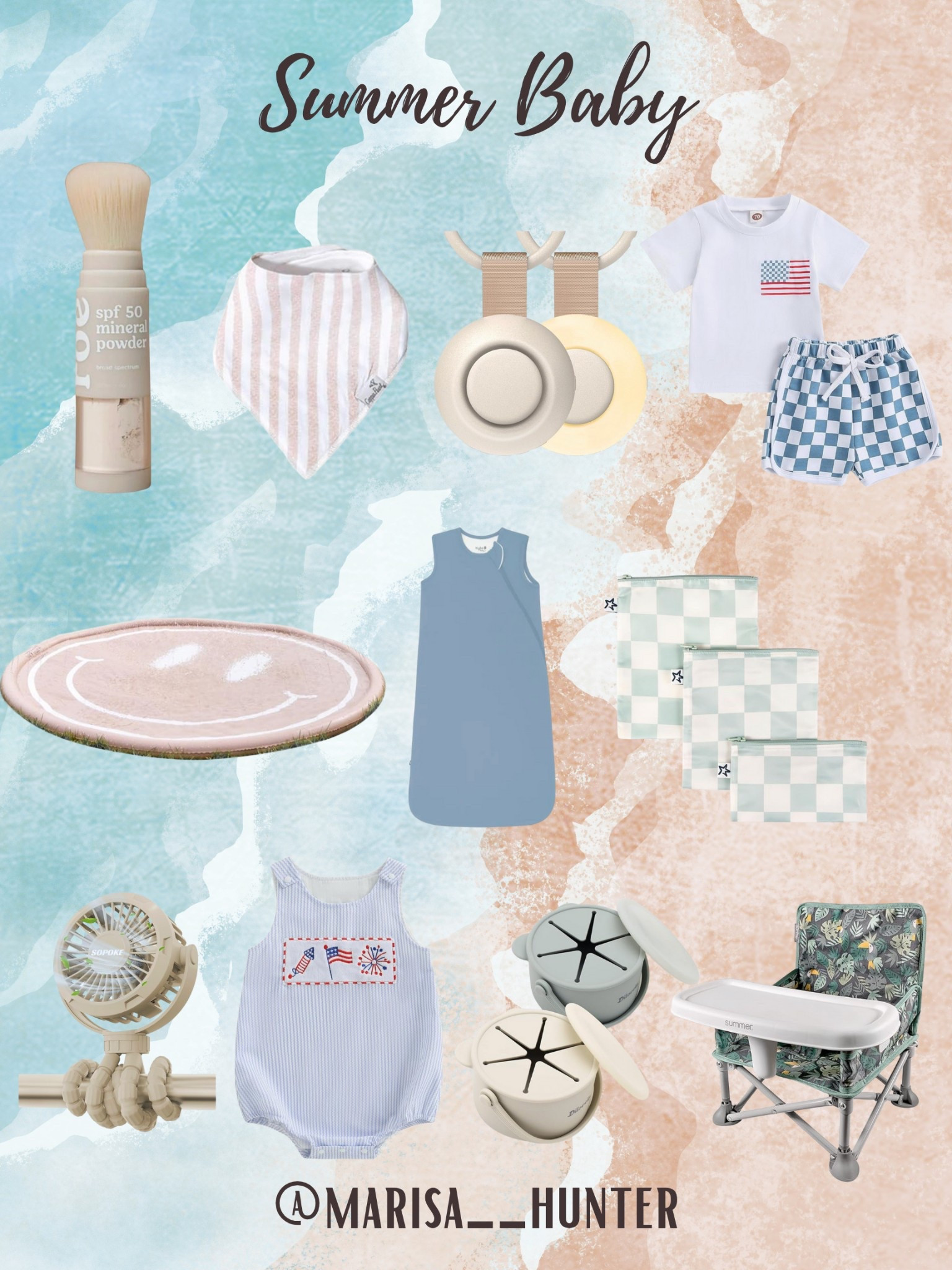 Summer baby boy 

Splash pay 4th of July red white and blue sunscreen powder stroller fan snack cups portable high chair wet bag sleep sack portable sound machine bandana bibs baby’s first summer 

#LTKBaby #LTKSummerEdit