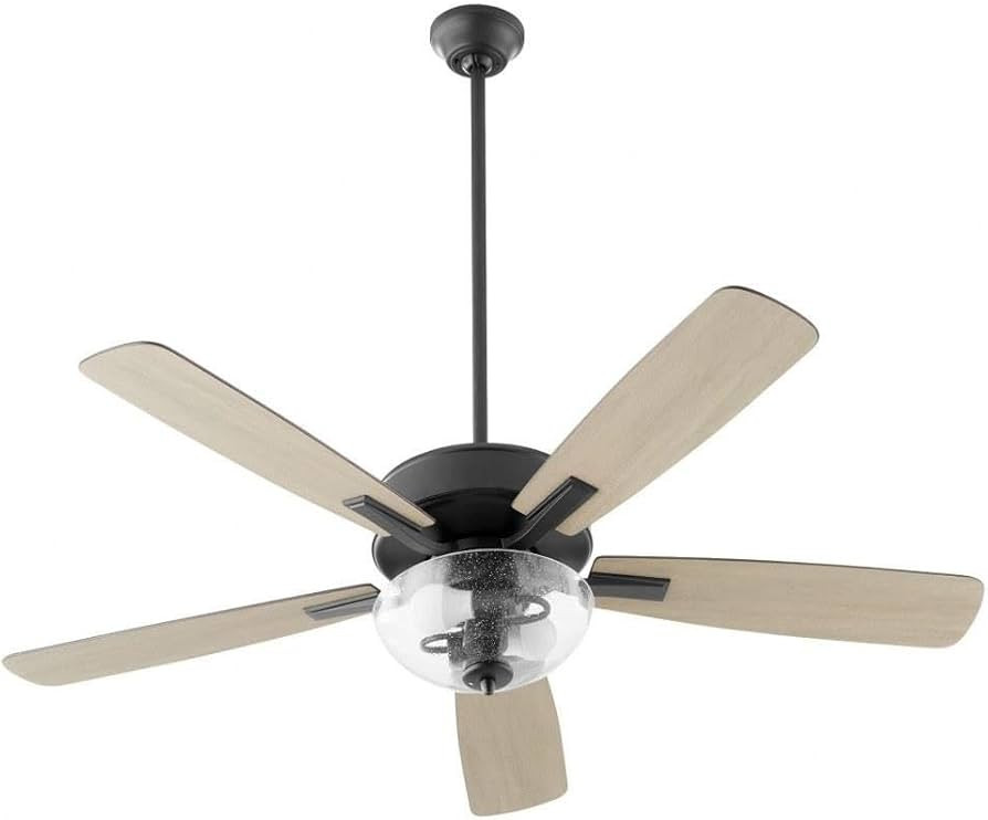 Quorum 4525-2259 Ovation 52" Ceiling Fan with LED Lights, Matte Black | Amazon (US)