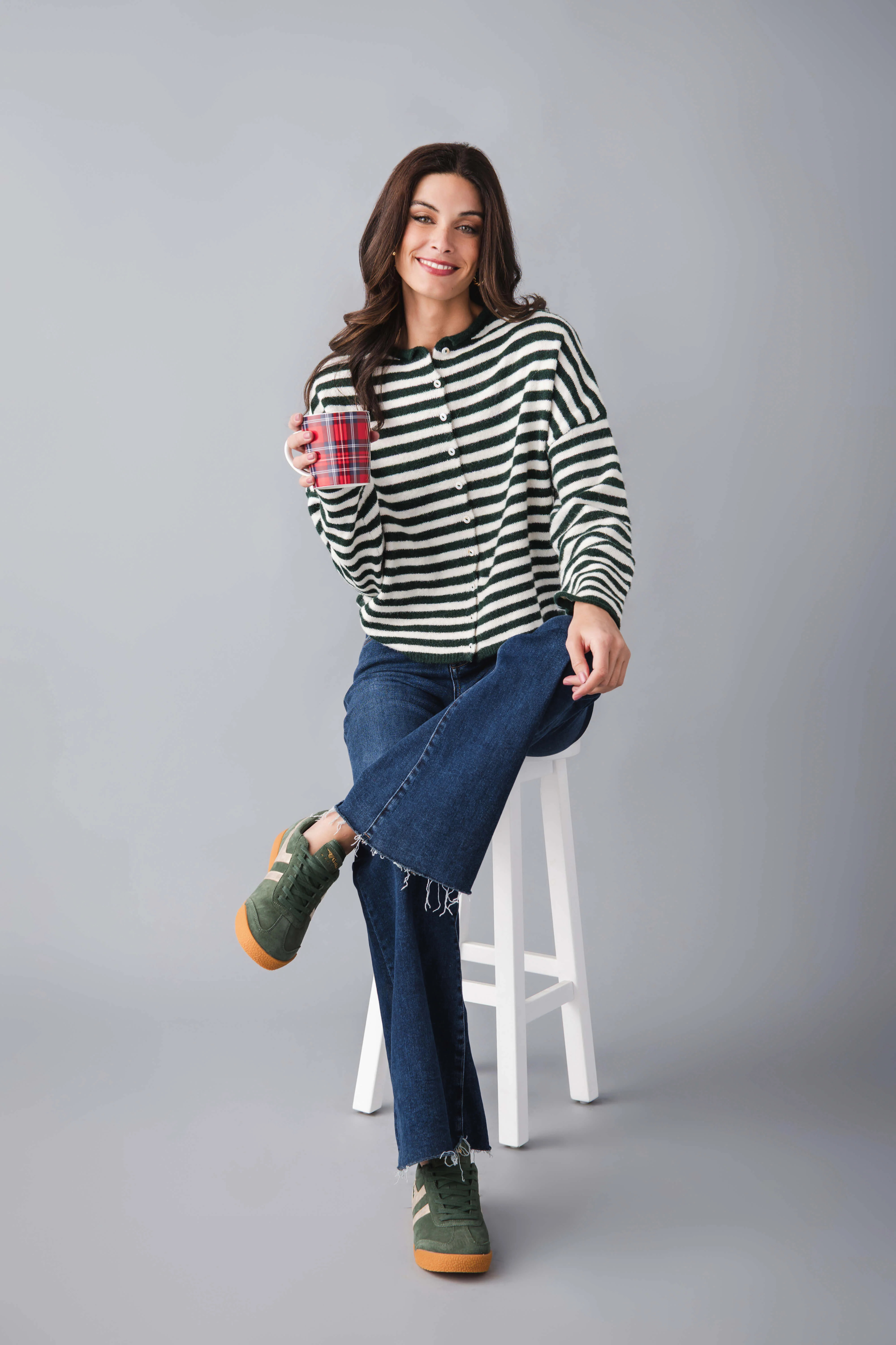 Things Between Striped Piper Cardigan | Social Threads