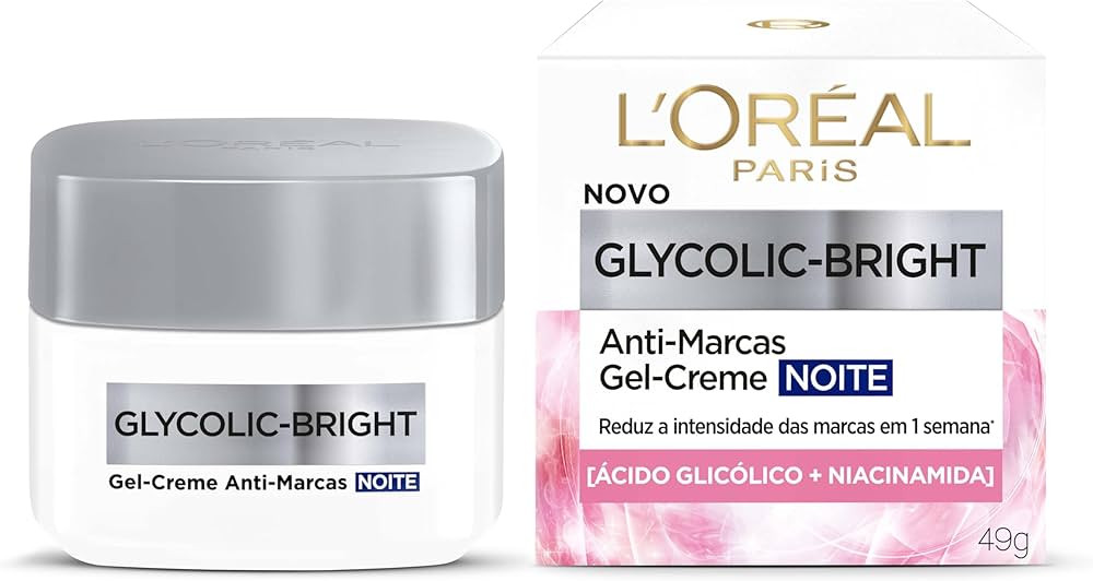 L'Oréal Paris Gel-Creme Anti-Marcas Noite Glycolic-Bright 49g | Amazon (BR)