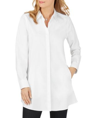 Cici Cotton Non-Iron Tunic Shirt | Bloomingdale's (US)