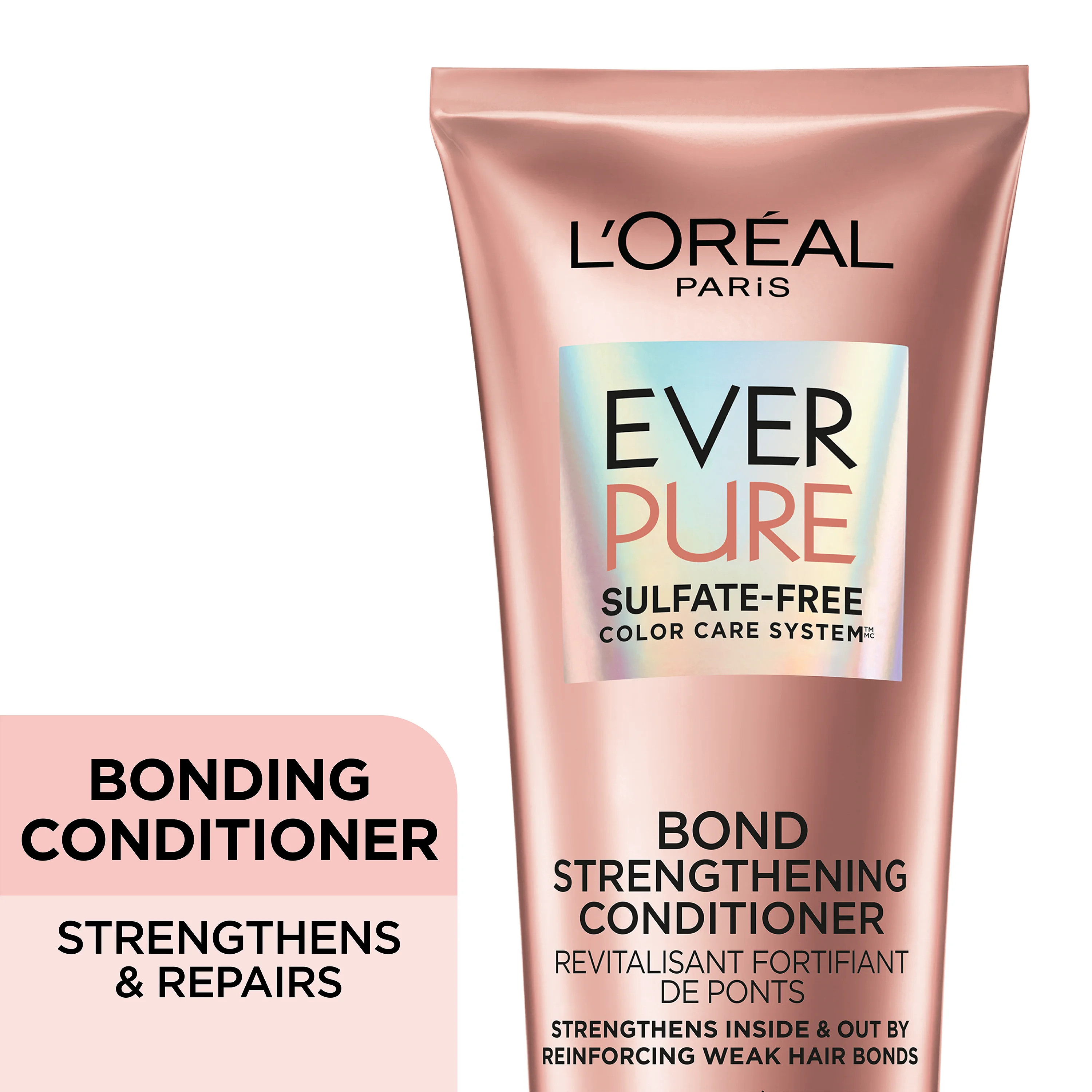 L'Oreal Paris EverPure Sulfate Free Bond Strengthening Conditioner, 6.8 fl. oz. - Walmart.com | Walmart (US)