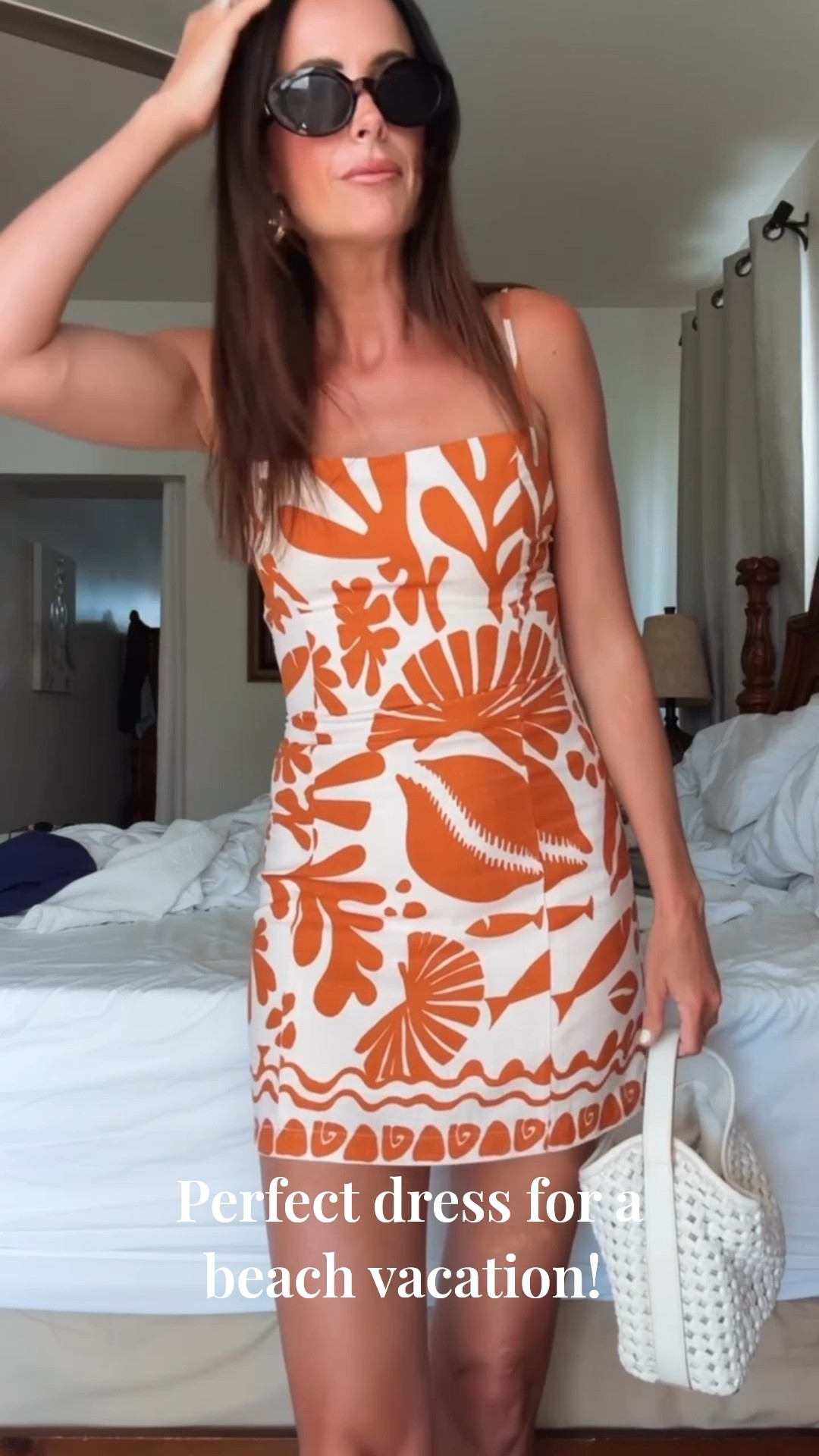 Perfect for the beach with the coral print! Xs dress but fits snug so if in between size up! #LTKWatchNow 
Liner: Mayfair
lip Oil: Pointelle

#LTKStyleTip #LTKFindsUnder100