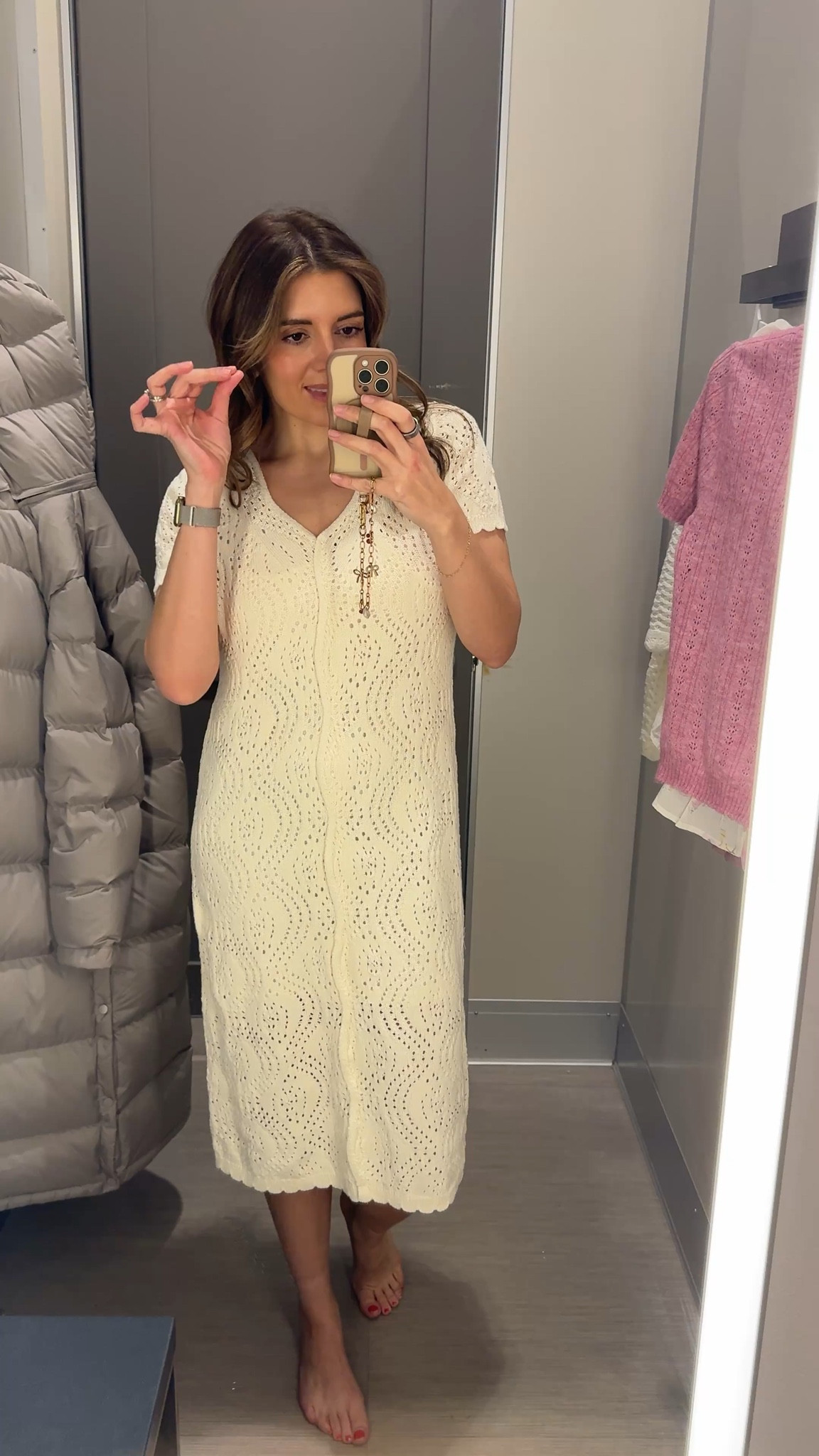 You’d swear this crochet dress was designer! Perfect beach vacation dress. Add this to cart for spring break! In a size small. Target new arrivals! 

#LTKOver40