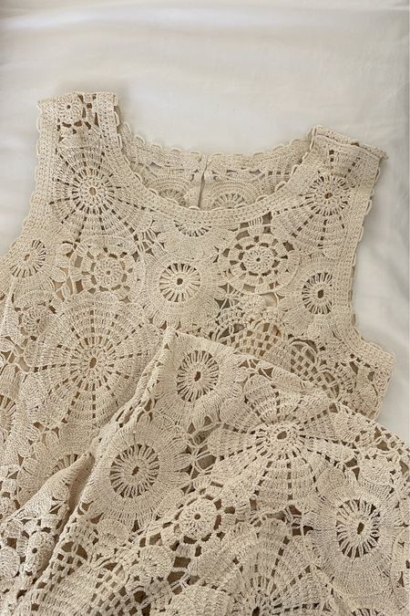 Crochet dress, so gorgeous in person 