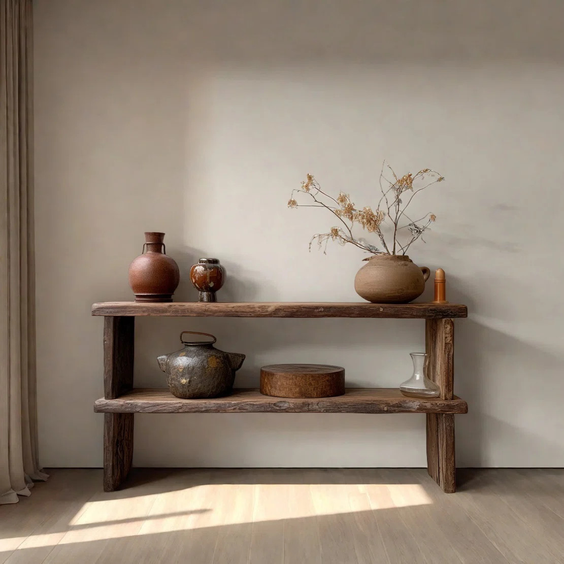 Retro Minimalist Art Solid Wood Console Table | Wayfair North America