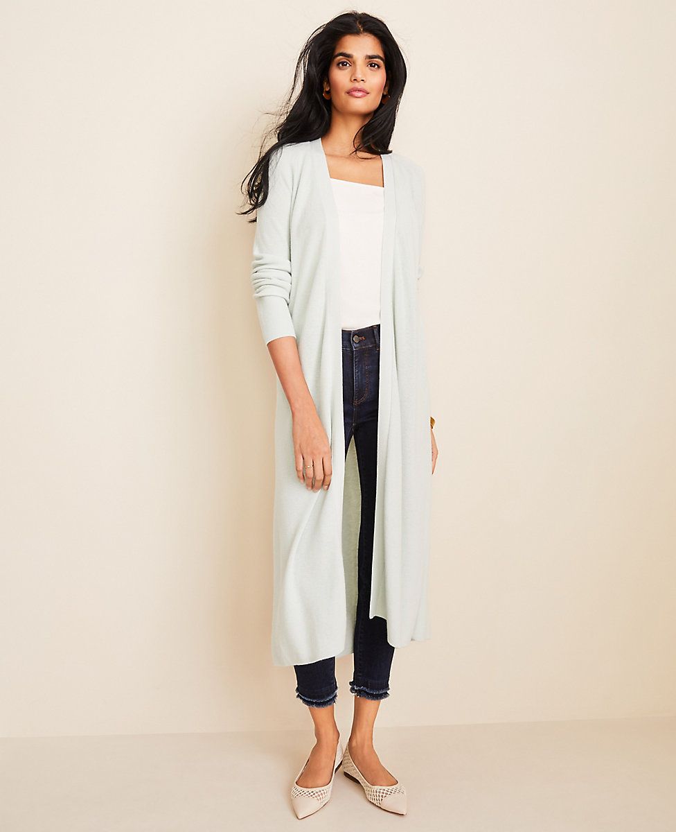 Ribbed Duster Sweater | Ann Taylor | Ann Taylor (US)