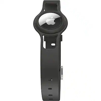 SaharaCase - Silicone Dog Standard Collar with Apple AirTag slot - Black | Best Buy U.S.