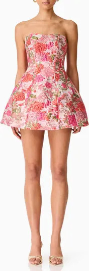 Floralie Floral Brocade Party Dress | Nordstrom