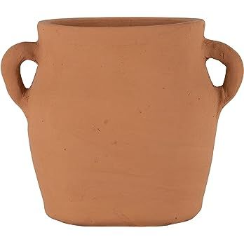 Foreside Home & Garden Natural Handthrown Terracotta Vase with Handles | Amazon (US)