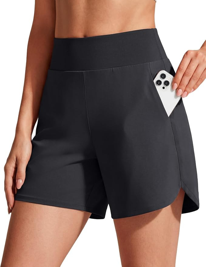G4Free Chillwhisp Running Shorts for Women 4" - High Waist Lightweight Casual Athletic Shorts Bui... | Amazon (US)