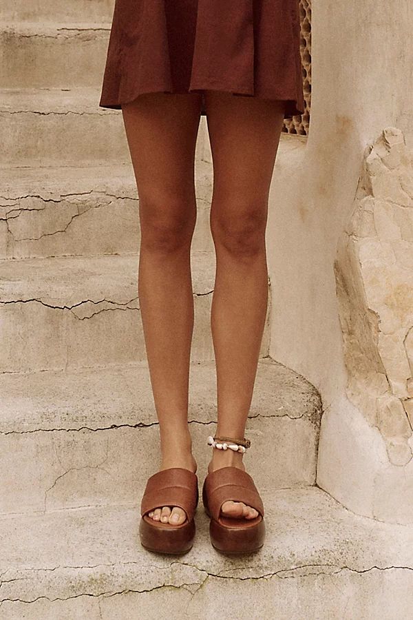 Head In The Clouds Platform Sandals by Seychelles at Free People, Brown Leather, US 7.5 | Free People (Global - UK&FR Excluded)