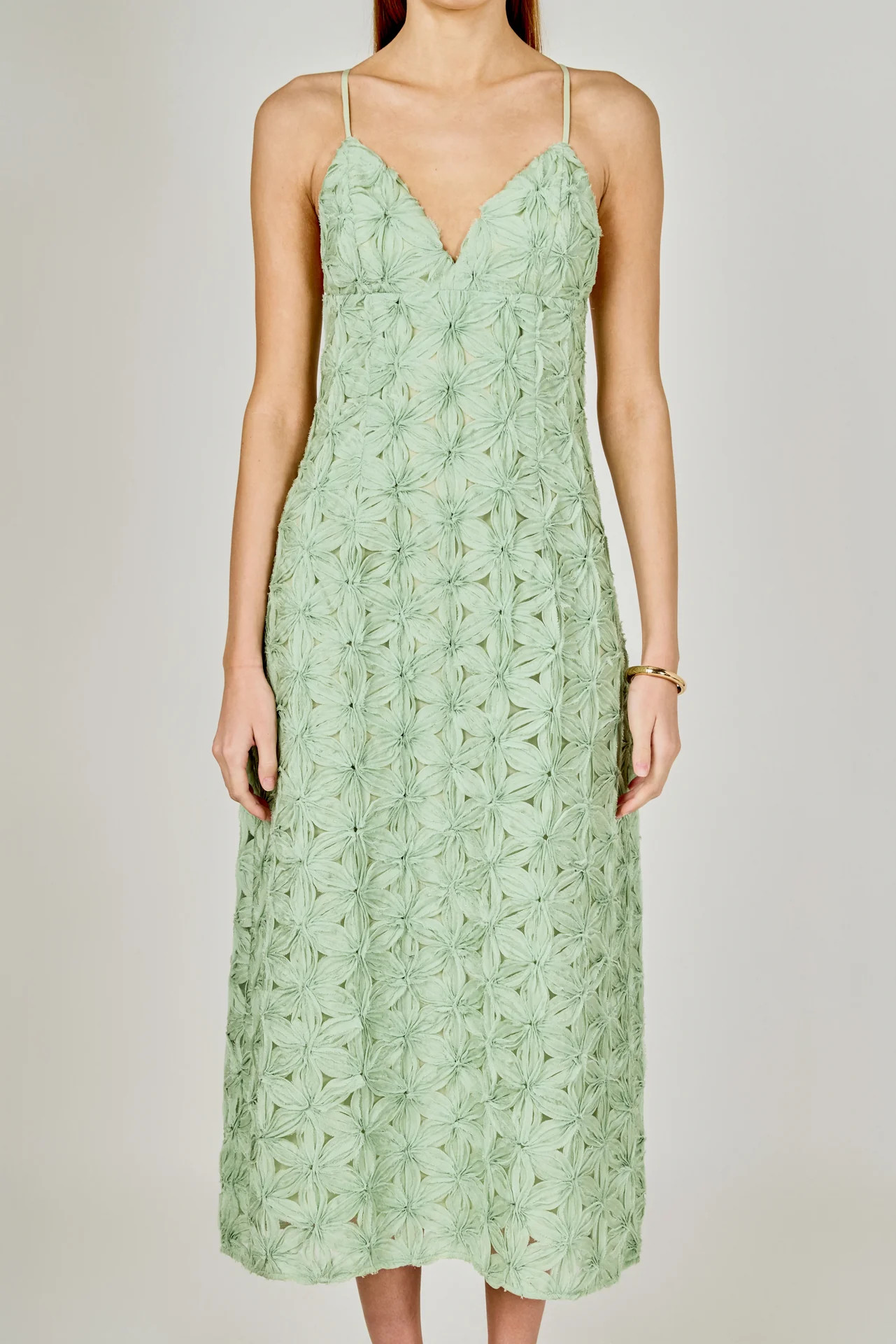 Lace Spaghetti Strap Midi Dress | Endless Rose