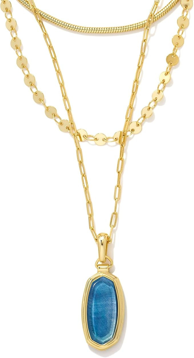 Kendra Scott Framed Dani Triple Strand Necklace | Amazon (US)