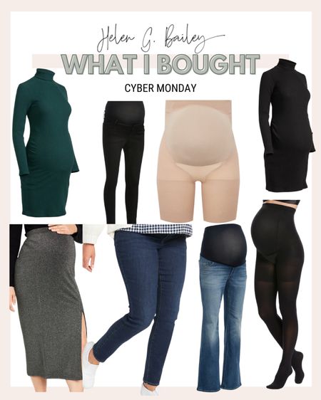 What I bought for Cyber Monday. I needed maternity jeans SO badly. I also got maternity shapewear and tights and a few basic dresses. 

#LTKsalealert #LTKbump #LTKCyberWeek