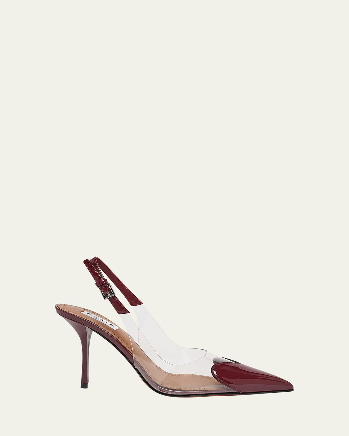 Coeur Clear Patent Heart-Toe Slingback Pumps | Bergdorf Goodman