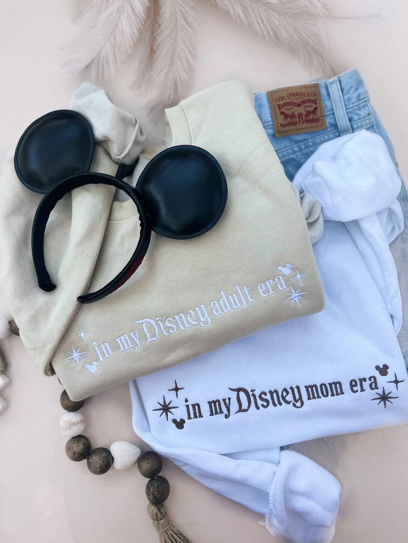 In My Disney Adult Era Embroidered Crewneck Mom Era Wife - Etsy | Etsy (US)