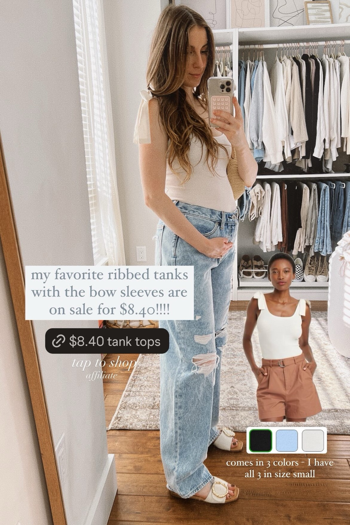 My favorite ribbed tank tops with the bow sleeves are on sale for just $8.40 for target circle week! 

#LTKSaleAlert #LTKFindsUnder50 #LTKStyleTip