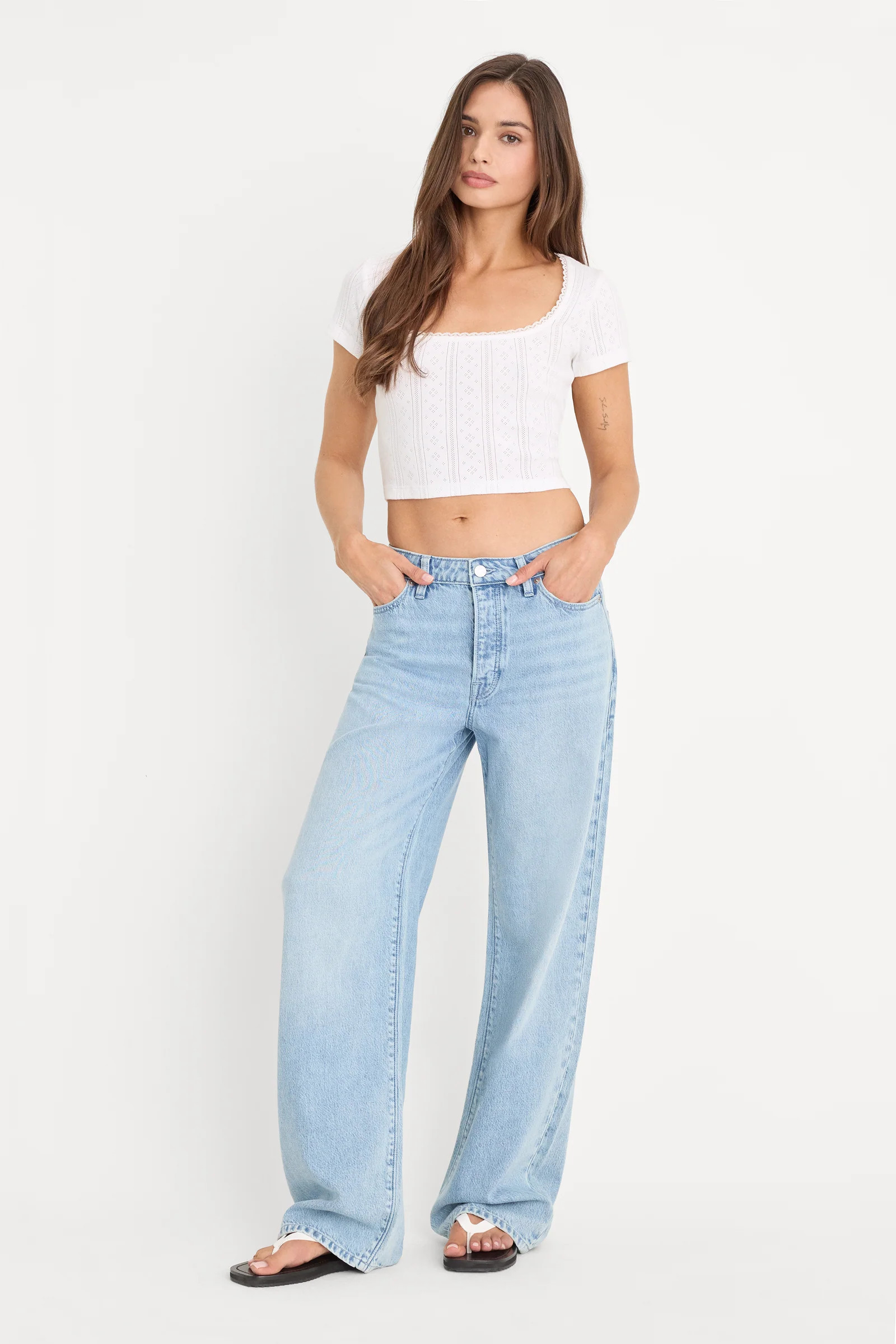 WEIGHTLESS WIDE JEANS | INDIGO1250 | Good American