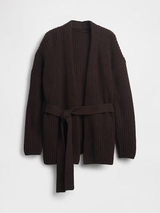 Cotton-Blend Wrap Cardigan Sweater | Gap (US)