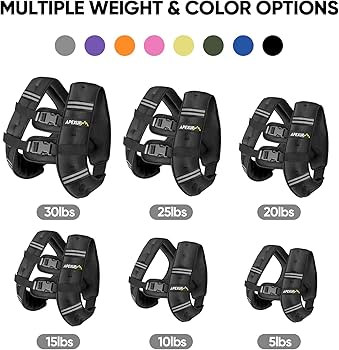 APEXUP Weighted Vest Men 5lbs/10lbs/15lbs/20lbs/25lbs/30lbs Weights with Reflective Stripe, Weigh... | Amazon (US)
