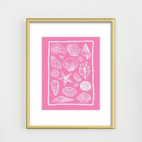 Pink Seashells Art | Pottery Barn Teen