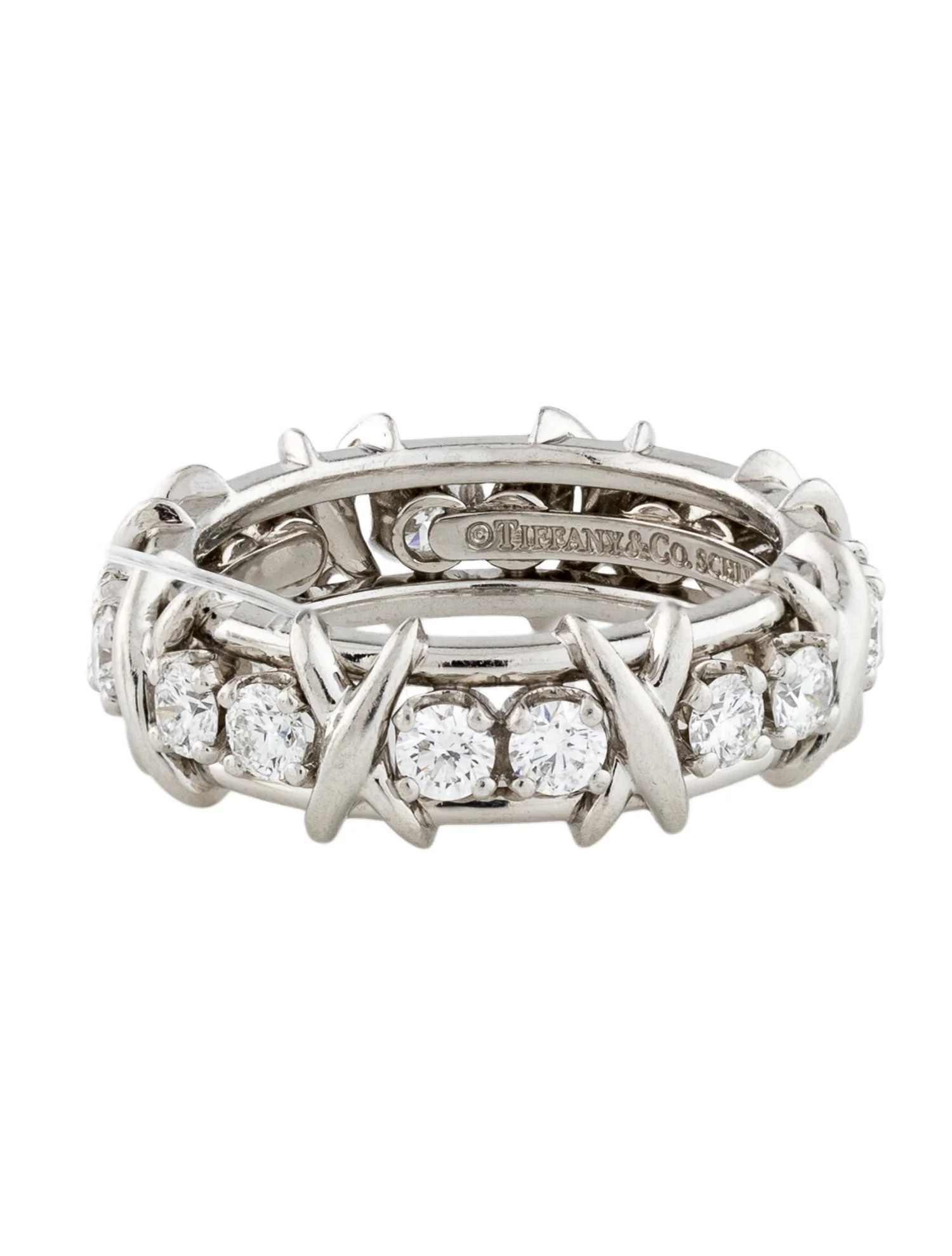 Platinum Diamond Sixteen Stone Ring | The RealReal