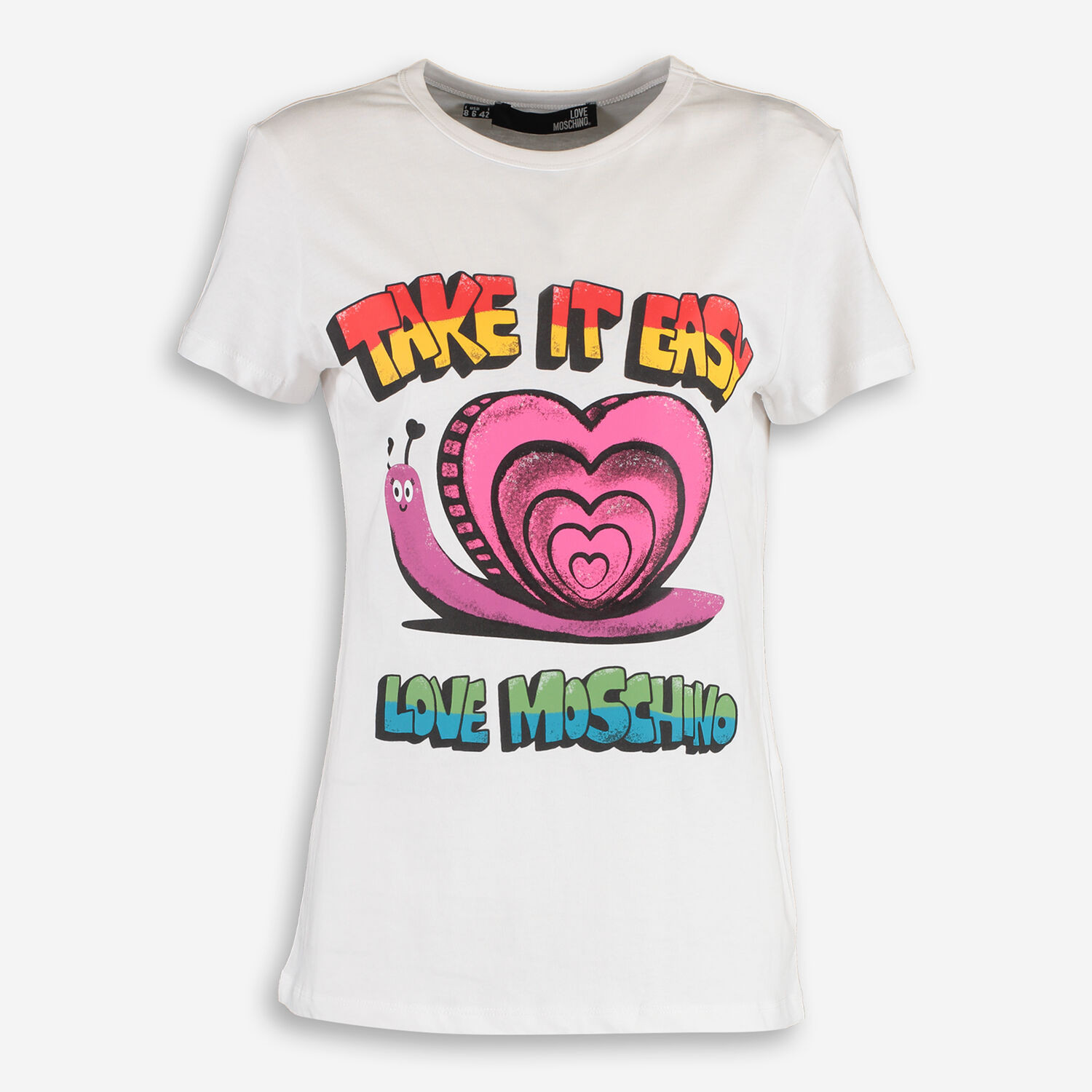 White Heart Snail T Shirt | TK Maxx