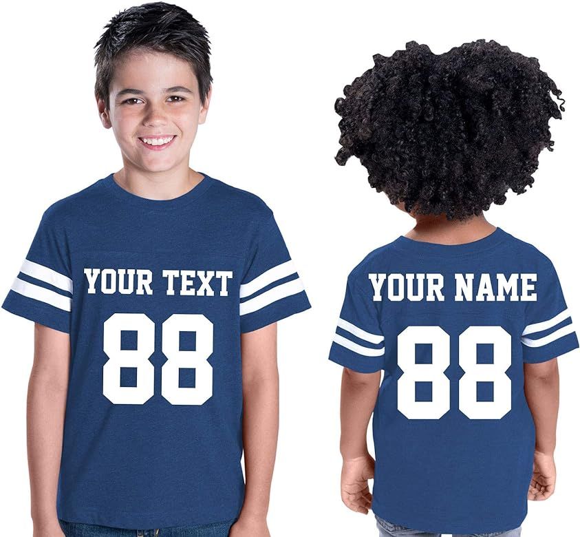 Custom Cotton Toddler Youth Jersey - Personalize Your 2 Sided Team Uniform | Amazon (US)