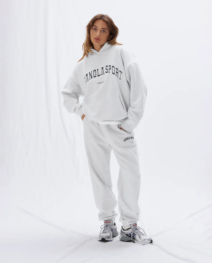 AS Sweatpants - Light Grey Melange | Adanola UK