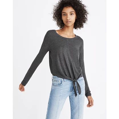 Modern Tie-Front Sweater | Madewell