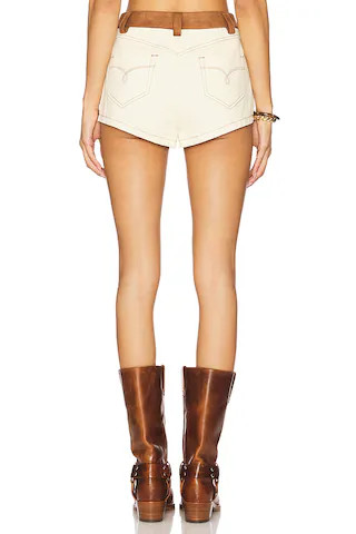 x REVOLVE Donella Micro Shorts in Cream | Revolve Clothing (Global)