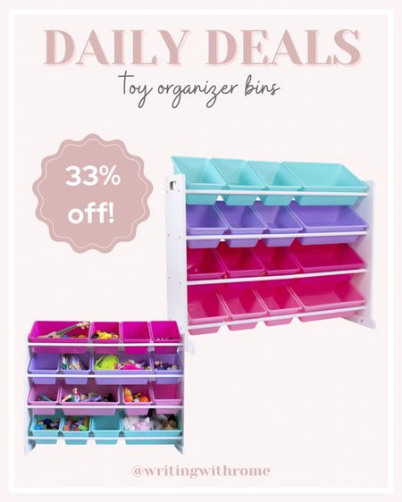 Kids toy organizer bin storage - other colors available, but sale price is for white, blue, pink, purple set

Toy organization ideas, toy storage bins, girls room organization, playroom organization ideas, classroom organization cubbies

#LTKkids #LTKsalealert #LTKhome