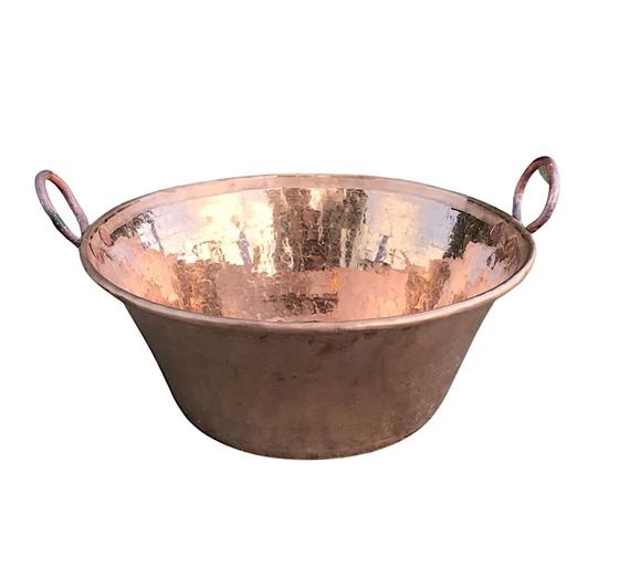 Sarten de Cobre Martillado mermeladas caseras y Carnitas 13.8 In Diameter Copper Hammered Pan for... | Etsy (US)