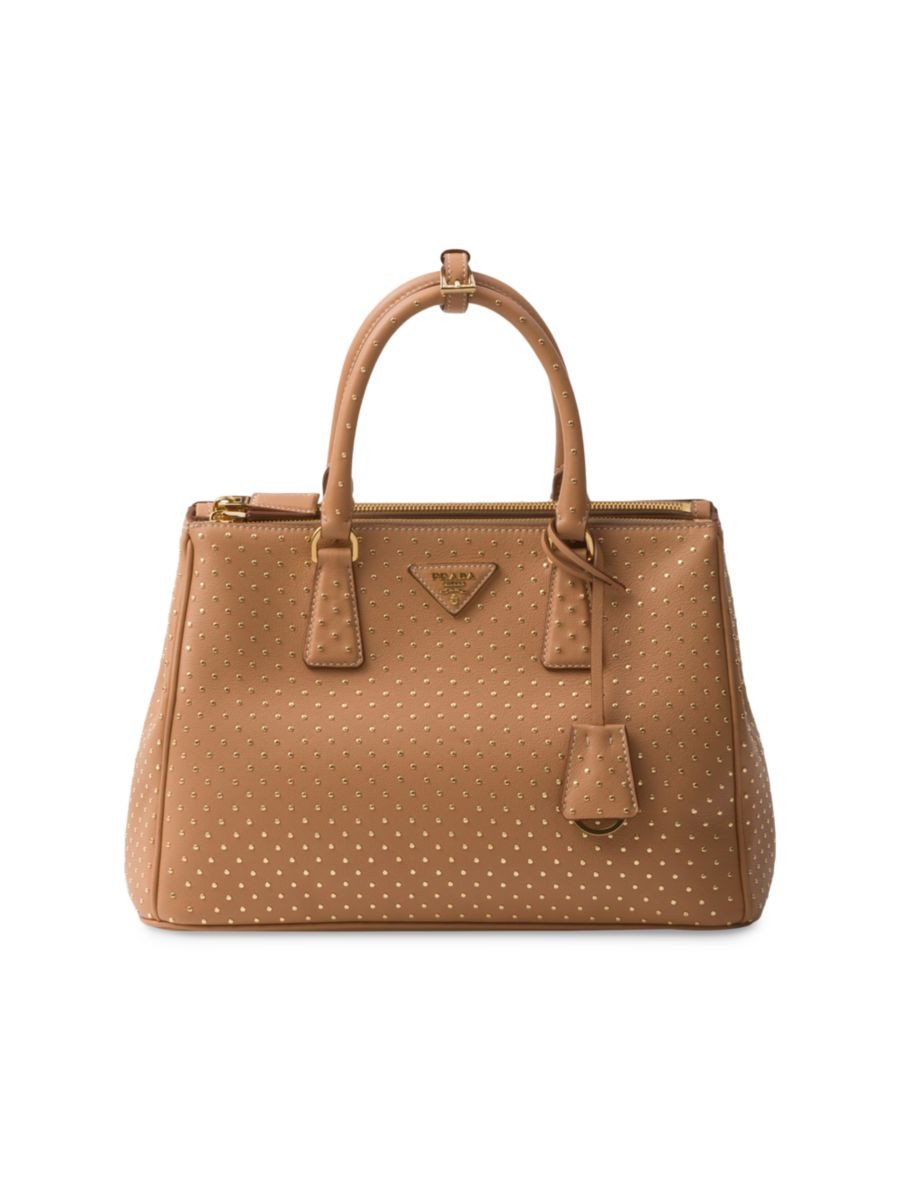 Large Galleria Studded Leather Bag | Saks Fifth Avenue