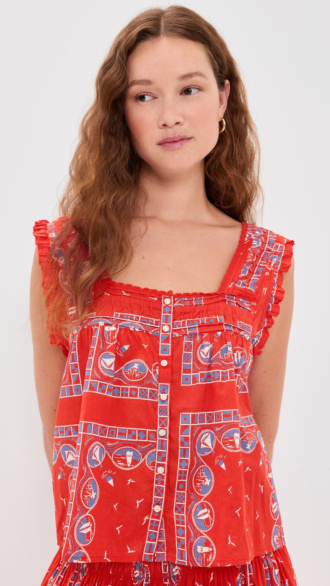 The Victorian Pleat Tank Top | Shopbop