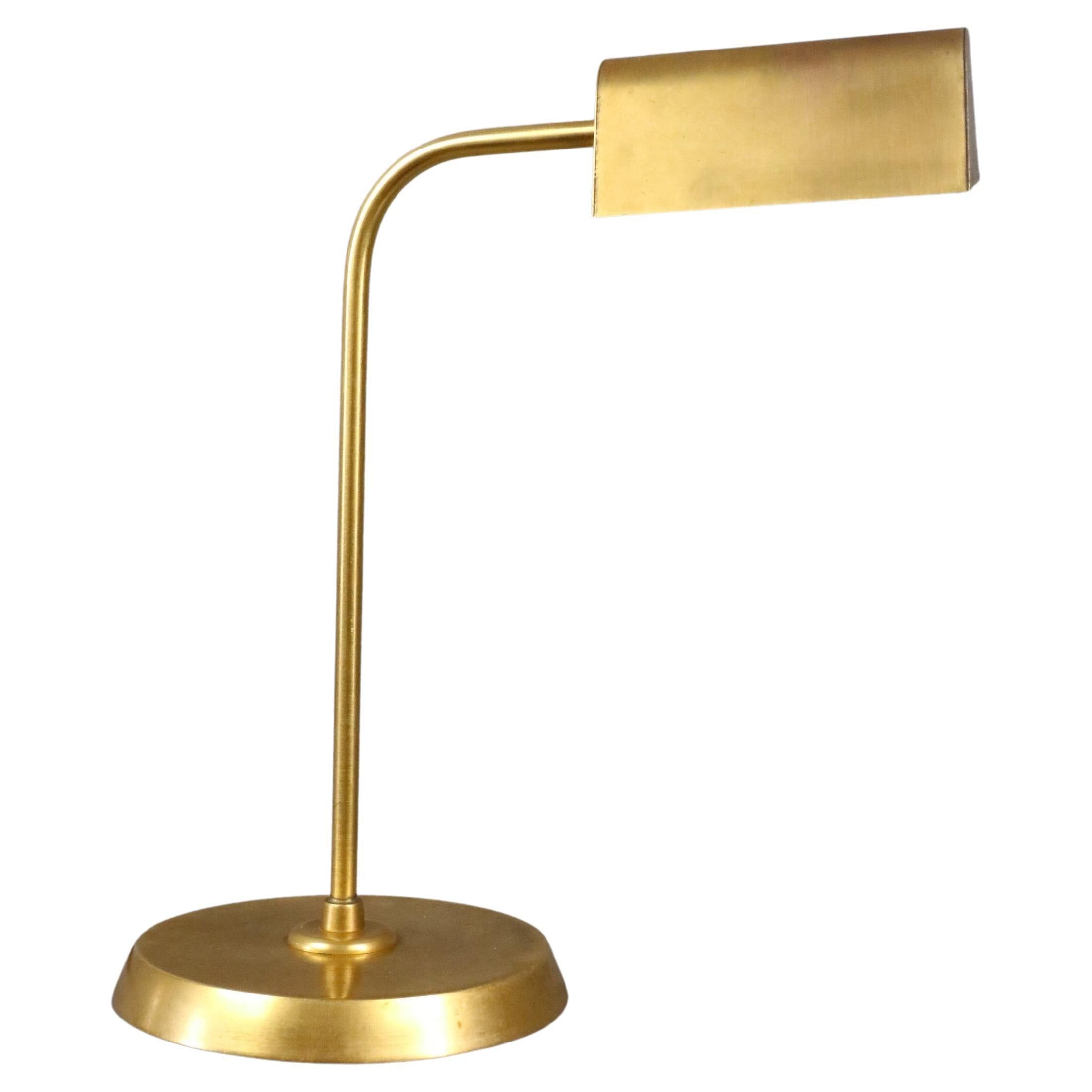 Brass Desk Lamp in the style of Hansen, Table light era Biny, Guariche | 1stDibs