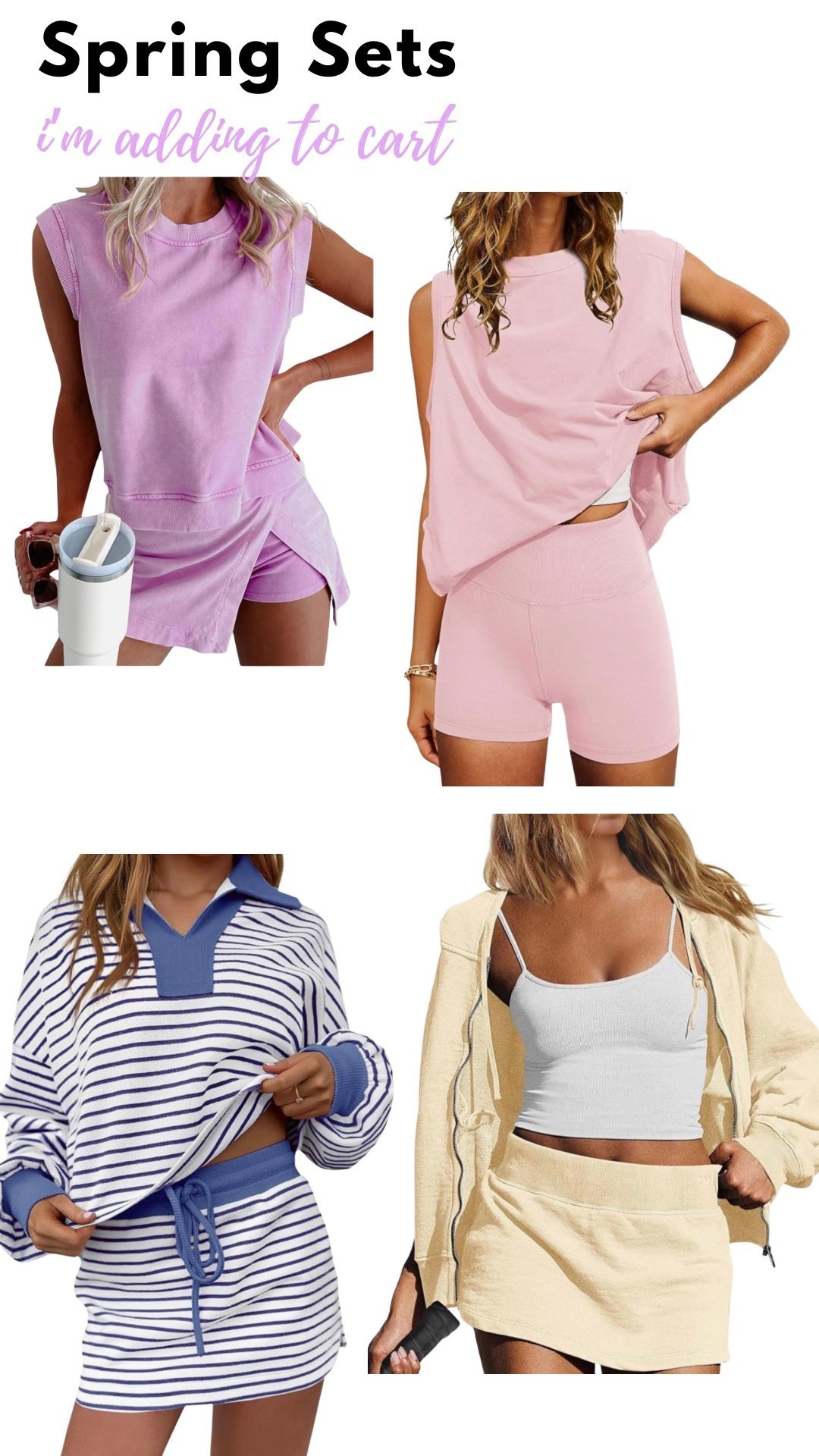 Amazon spring sets 


#LTKSeasonal #LTKActive #LTKootd