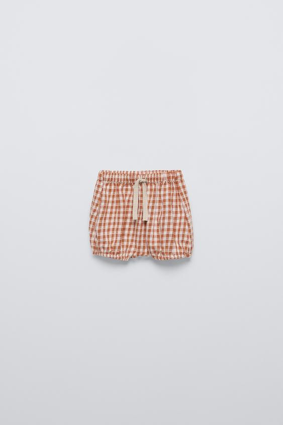 GINGHAM BLOOMER | Zara US