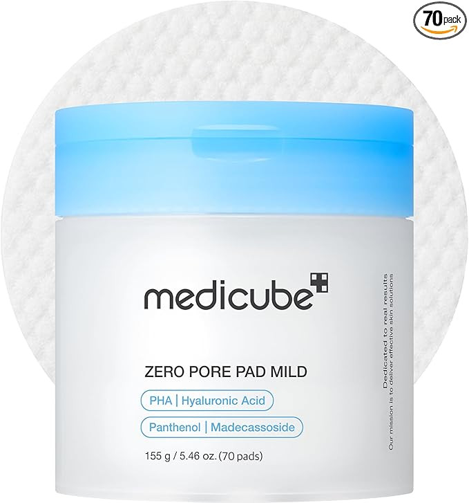 medicube Zero Pore Pads Mild 2.0 (70 units) - Gentle Calming Toner Pads for Exfoliation, Minimizi... | Amazon (UK)