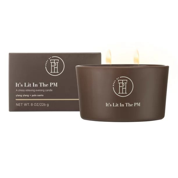 BODY BY TPH It’s Lit In The PM Aromatherapy Scented Soy Wax Blend Stress Relief Candle with Pat... | Walmart (US)