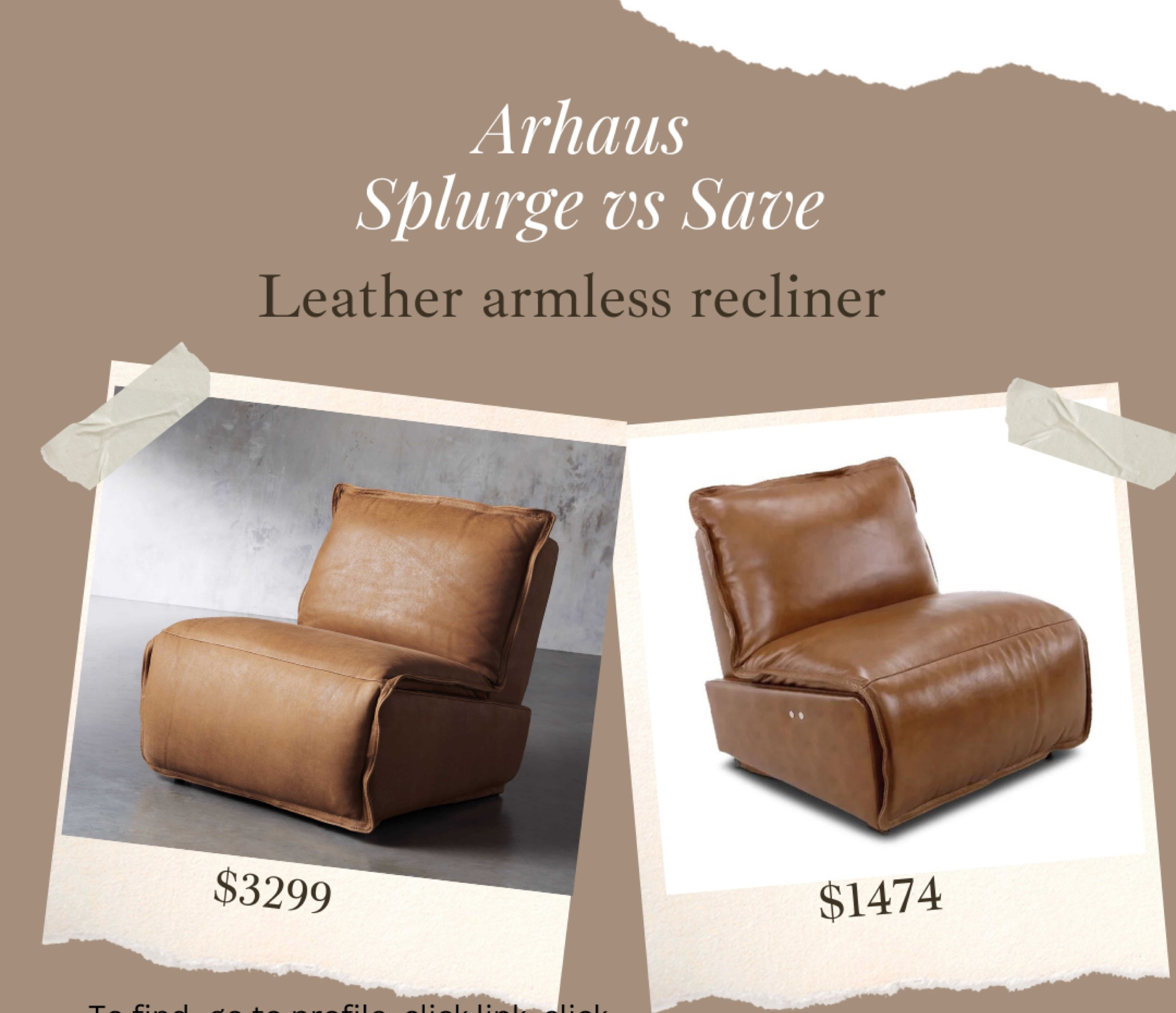 Finally a dupe available for the arhaus Rowland armless recliner! 

#LTKhome #LTKFind #LTKsalealert
