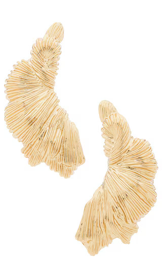 The Dune Stud Earring in Gold | Revolve Clothing (Global)