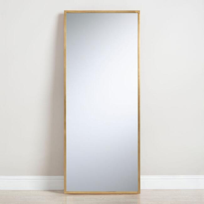 Metal Leaning Full Length Sana Mirror | World Market
