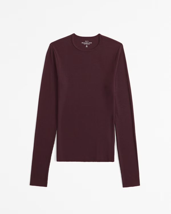 Long-Sleeve Featherweight Rib Tuckable Top | Abercrombie & Fitch (US)