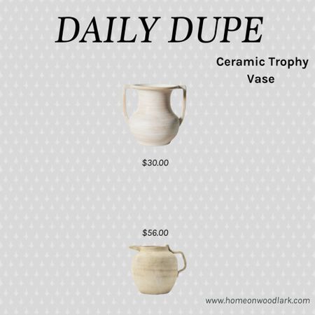 Daily Dupe: Ceramic jug vase.  

Target vase. McGee and Co vase.  Ceramic jug.  

#LTKfamily #LTKhome