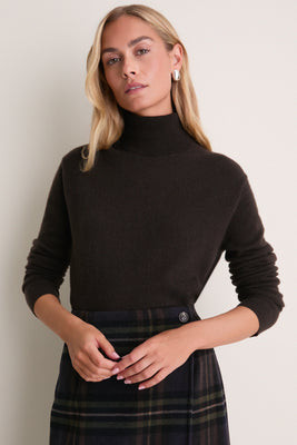 Espresso Cashmere Evelyn Turtleneck | Tuckernuck (US)