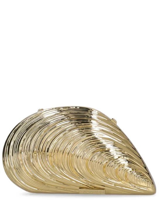 Bridget metal oyster shell clutch | Luisaviaroma